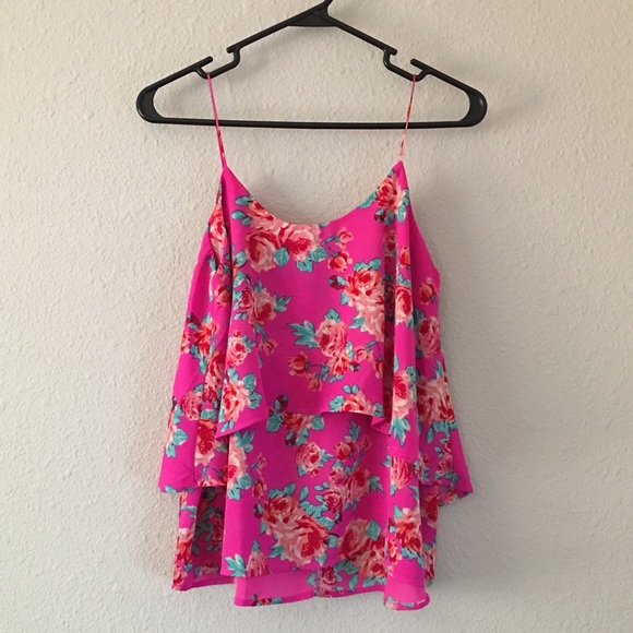 Paper Crane Tops - Floral tank top